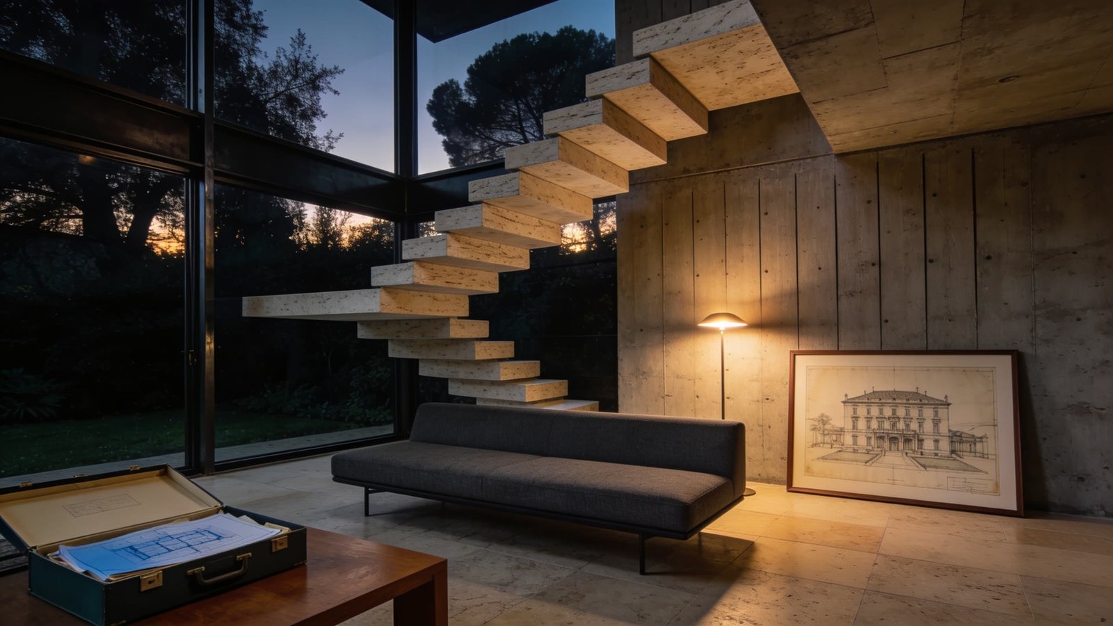 Interno di una villa d'autore